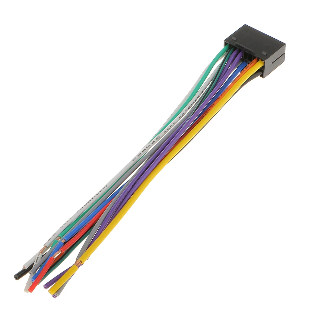 Car Radio Stereo Wire Harness Install Plug Cable Cord 16 Pin Connector