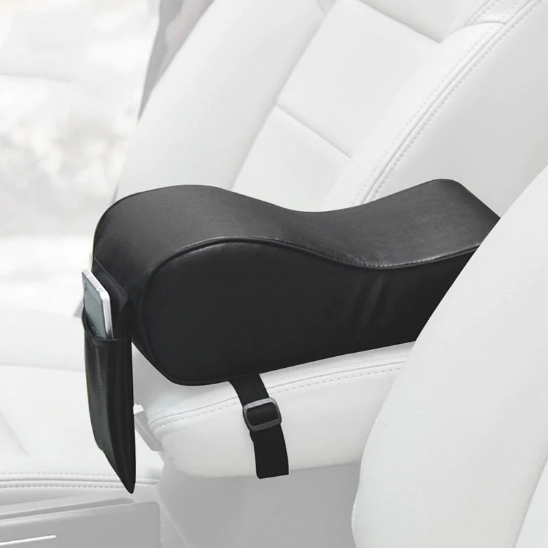 Universal Car Center Console Armrest Cushion Auto Armrests Covers With Phone Pocket Memory Foam Accessories Pad | Автомобили и