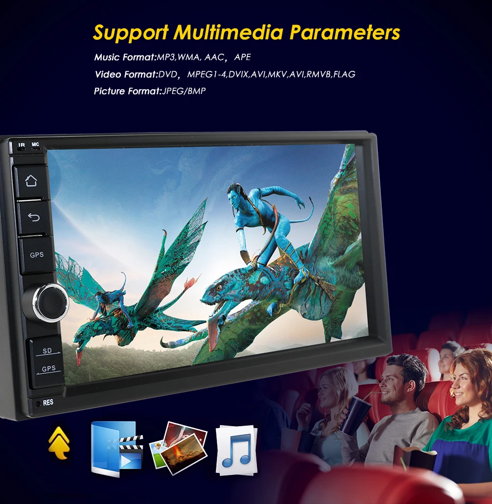 Best 7 INCH Android 9.0 GPS Navigation Autoradio Multimedia DVD Player Bluetooth WIFI MirrorLink OBD2 Universal 2Din Car Radio 32G EQ 4 Best 7 INCH Android 9.0 GPS Navigation Autoradio Multimedia DVD Player Bluetooth WIFI MirrorLink OBD2 Universal 2Din Car Radio 32G EQ 4