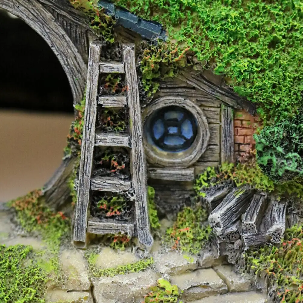 Reptile Shrimp Cave Landscaping Shelter House Aquarium Fish Tank Decor Ornament