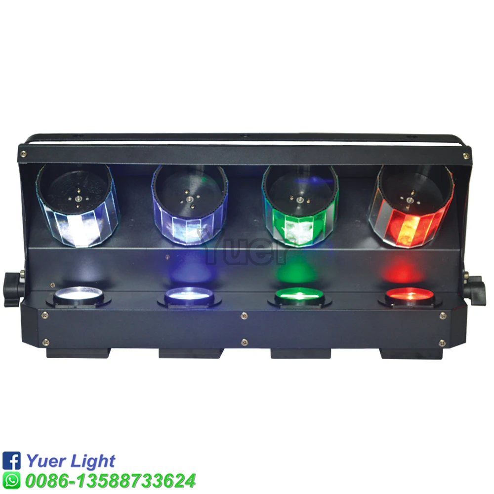 4X10 Вт RGBW 4в1 светодиодный сканер с четырьмя бочками, Профессиональный светильник с подвижной головкой для DJ, дискотека, Свадебный сценический светильник, светильник с эффектом поворота