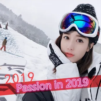 

Korean Adult Ski Goggles Snowboarding Skiing Glasses Outdoors Snow Sports Anti-fog Lens Men Women Snowboard Snowmobile Eyewear