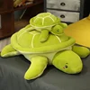 40-85 cm cute turtle pillow soft down cotton filled doll cartoon children plush toy cushion green turtle doll children birthday