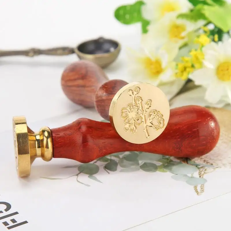 Ретро воск печать завод напечатанный огонь, картина для штамповки DIY конверты воск печать штамп ремесло воск печать штамп