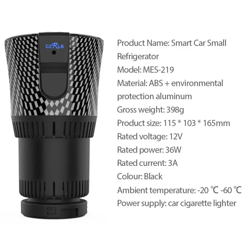 Умный автомобильный обогреватель и охладитель для чашек 2 в 1 электрический кофе