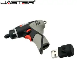 JASTER Флешка 4 ГБ 8 ГБ 16 ГБ 32 ГБ 64 ГБ USB флэш-накопитель электрическая дрель USB 2,0 инструмент карта памяти мультфильм USB флэш-диск