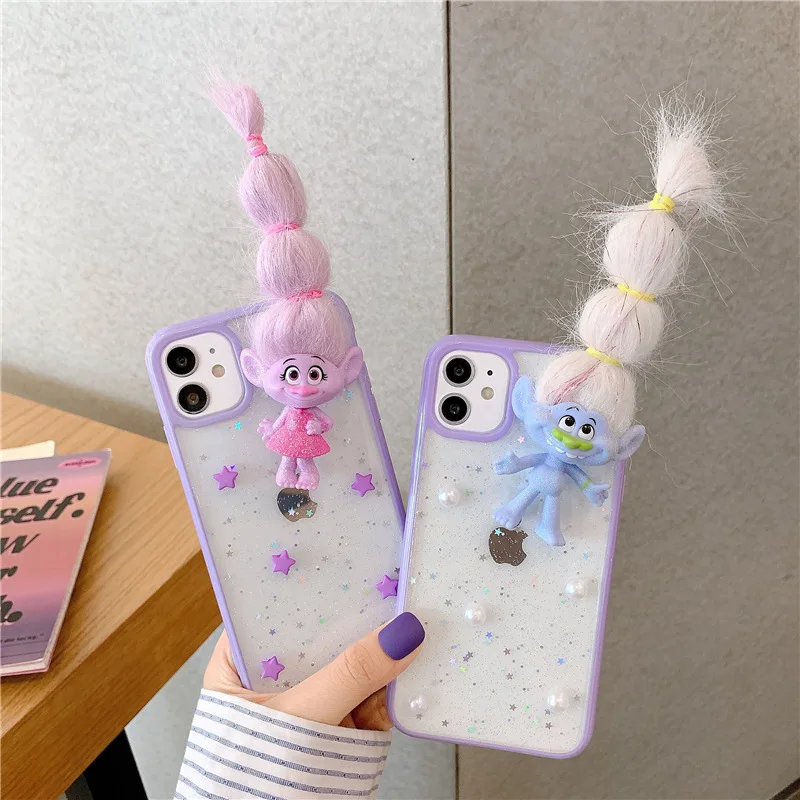 Роскошный волшебный 3D Гадкий Тролль кукла чехол для телефона iPhone 11 Pro X XR XS Max 7 8 Plus