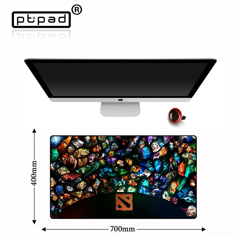 

Mouse Pad DOTA 2 Gaming Game Gamer Play Locking Edge Large XL Natural Rubber Anti-slip Keyboard Office Desk Laptop Mousepsd Mats