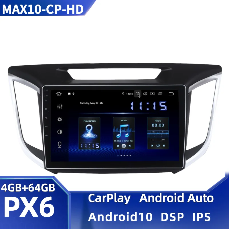 Автомагнитола TDA7850 для Hyundai мультимедийный плеер на Android 10 2 с GPS Навигатором DSP CarPlay