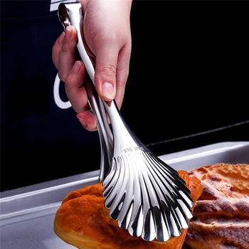 

Stainless Steel Food Clip Multi-Function Kitchen Clip Fried Steak Shovel Fried Fish Shovel Barbecue Bread Clip Kitchen Tool