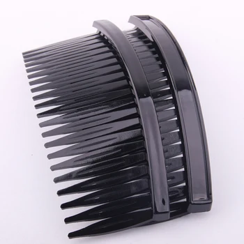 

10.5*4.5cm DIY Hair Comb With 21 Teeth for girls women hair using accessory Hair making black colors 10 pcs Per Lot