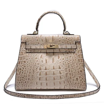 

Crocodile pattern bag Shoulder Portable Woman Classic Leather Shoulder Handbag Fragile Luxury Fashion Elegant
