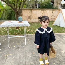 Платье для девочек в Корейском стиле модные весенние платья для маленьких девочек детская одежда От 1 до 6 лет