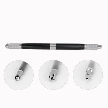 

3 IN 1 Microblading Dual-end Tattoo Eyebrow Manual Pen Lip Eyeliner Tatto Machine Permanent Makeup Hand Tool Kit Tattoo Supplies