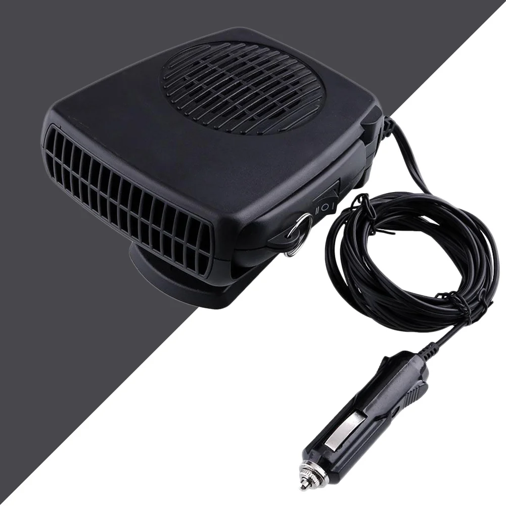 

Black Car Demister Cold Heating Fan Car Heater Portable Auto 12V Car Fan
