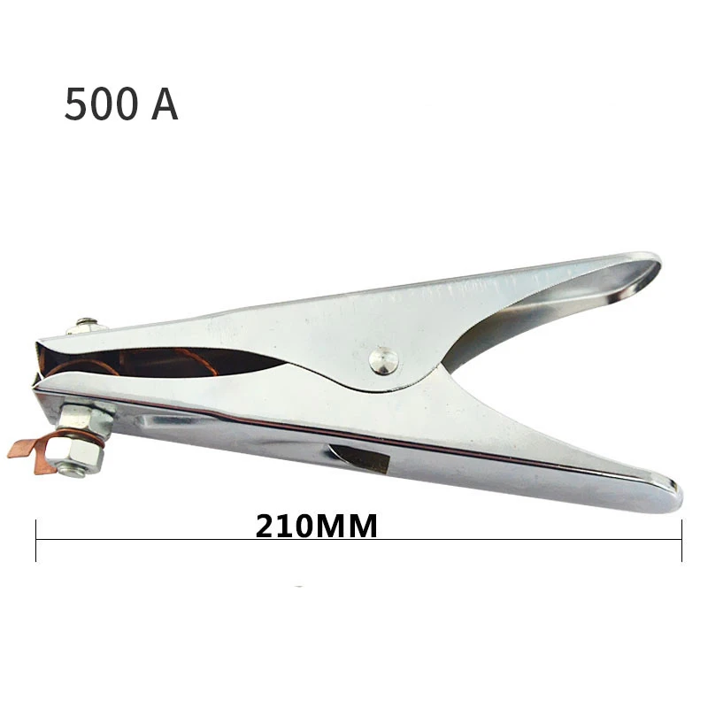 Electric Welding Machine Parts Earth Wire Clip 300A+500A 2pcs Set Copper Taping Welding Clip Elecrode Holders Ground Clamp