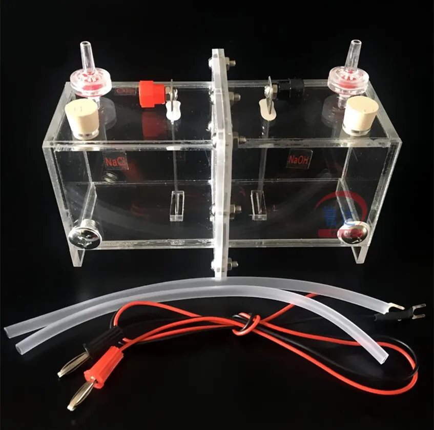 

26063 electrolyzer demonstrator ion exchange membrane without platinum electrode teaching instrument