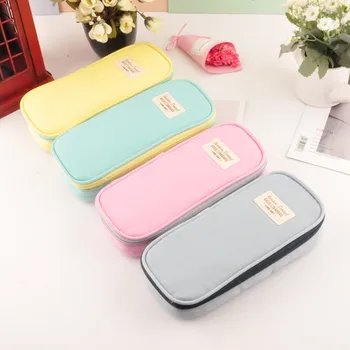 

Sweet pastoral style canvas pencil case pencil case Pencil minimalist fashion Cartuchera
