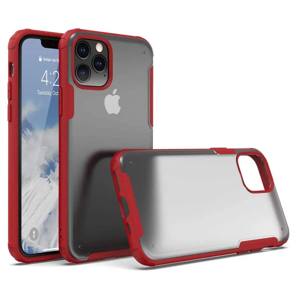 Матовый Прозрачный чехол для iPhone 11 Pro Max 7 8 Plus X XR XS Rock мягкий силиконовый + жесткий