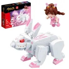 

BanBao The Land Of Warriors Douluo Dalu Continent Anime building blocks Xiaowu WuHun Role Rabbit bricks comics Toys 6828