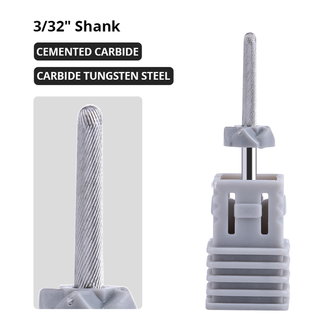 Dmoley Tungsten Carbide Nail Drill Bit Milling Cutter For Manicure Pedicure Nail Files Buffer Nail Art Equipment Accessory Tools