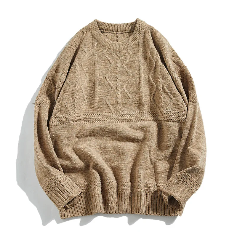 Sweaters Pullover Men 2019 O-Neck Retro Warm Mens Sweaters Loose Solid Winter Distressed Sweater for Men Japanese Casual Sweater Sweaters Pullover Men 2019 O-Neck Retro Warm Mens Sweaters Loose Solid Winter Distressed Sweater for Men Japanese Casual Sweater