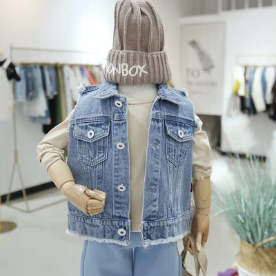 children's denim vest