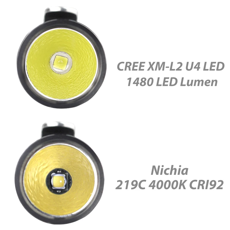 EAGTAC D25LC2 XM-L2 1480LM Супер Мощный тактический фонарь, портативный фонарь, компактный фонарь