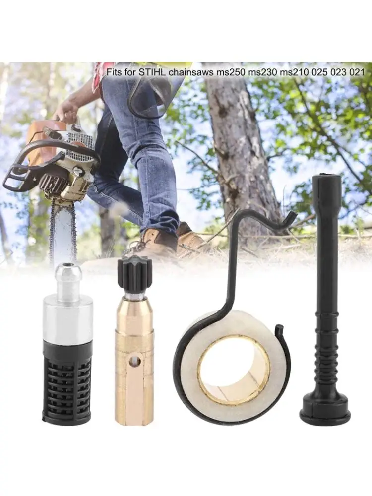 Chainsaw Oil Pump Worm Gear Oil Pipe Filter Set Accessory Kits for STIHL MS 250 MS230 MS 210 3