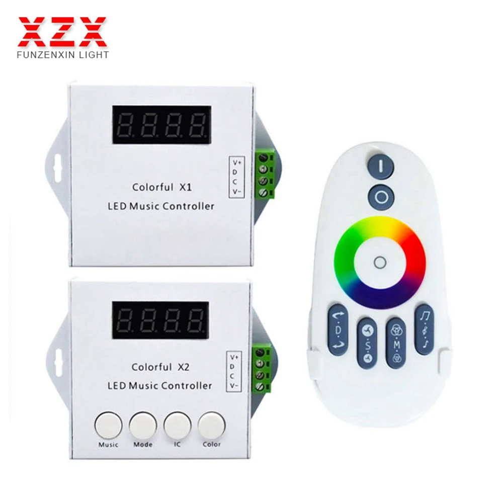 Светодиодный контроллер WS2812B WS2811 SK6812 USC1903 музыкальный X1/X2 600/1000 пикселей с