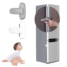 Холодильник морозильник Дверной замок защелка младенцы, малыши, дети замки для шкафа Детская безопасность домашний замок холодильника защитное оборудование