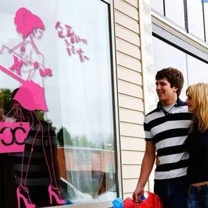 DCTAL Clothing Store Wall Stickers, Clothing Store Wall Decals 22 Color Choosed