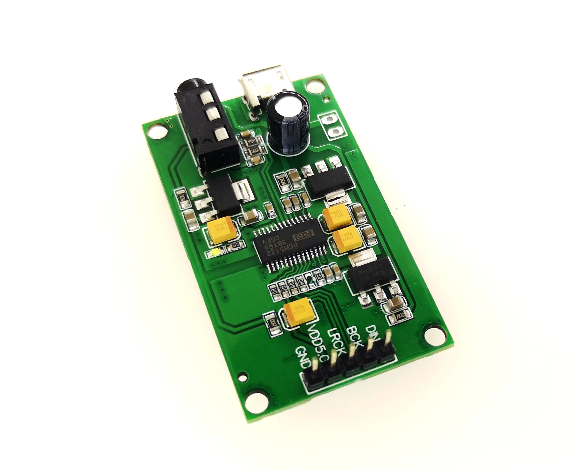 PCM5122 I2S IIS Digital Audio Input DAC Decoder Board to AUX Analog Output