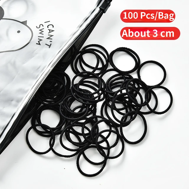 50/100 Pcs/Box New Children Cute Colors Soft Elastic Hair Bands Baby Girls Lovely Scrunchies Rubber Bands Kids Hair Accessories 32-100 Pcs Bag