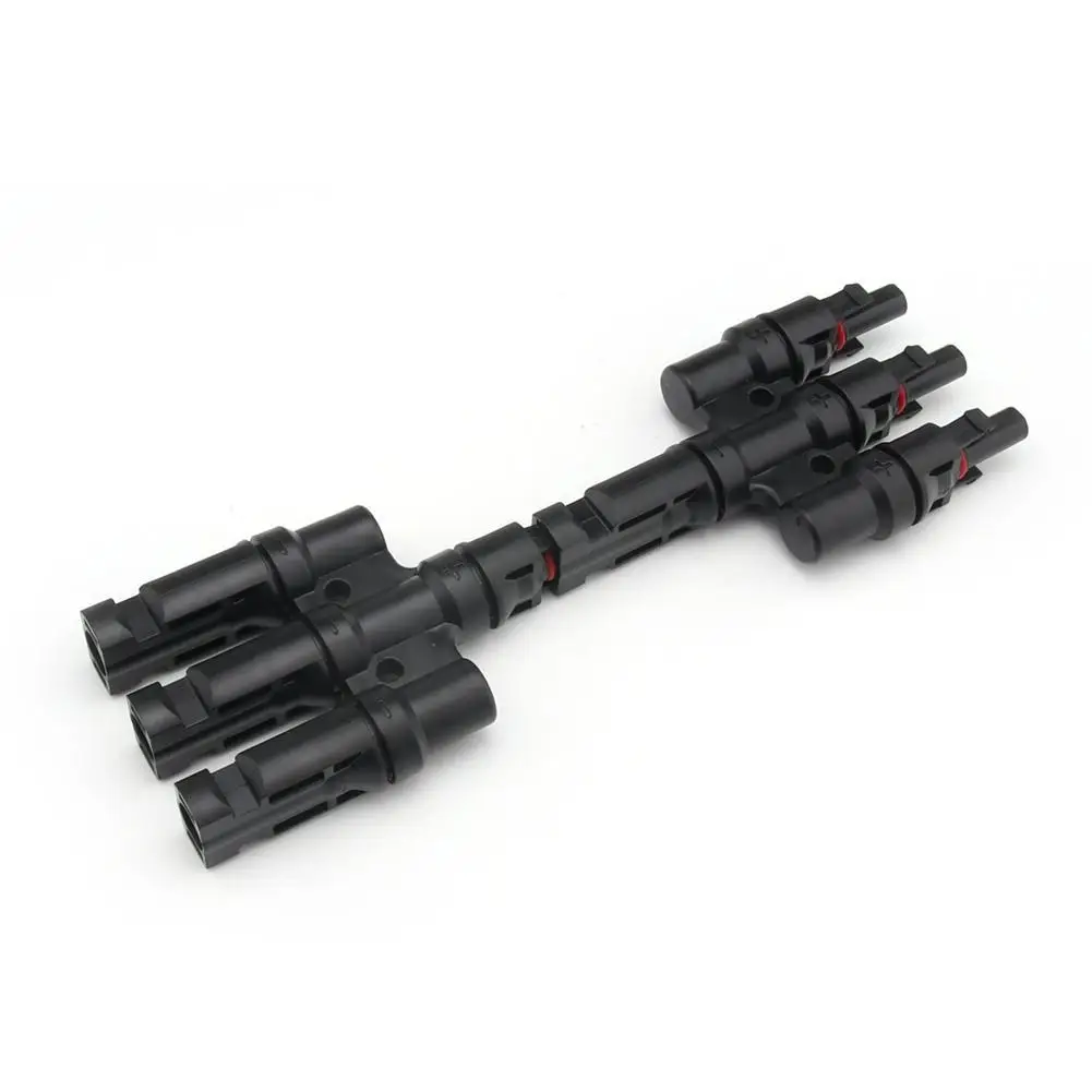 

MC4 T Branch 4 Pin Connector Male-Female Waterproof Solar Panel PV Cable IP67
