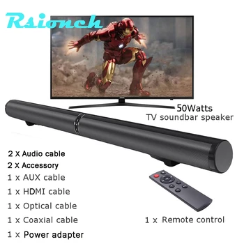 

Rsionch Dual Subwoofer Surround Home Theater Bluetooth Soundbar Detachable TV Echo Wall Hifi Stereo Wireless Speaker Support USB