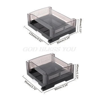 

1PC Transparent Plastic Industrial Control Box Panel Enclosure Case Din Rail Project Electronic DIY PCB Shell Drop Shipping