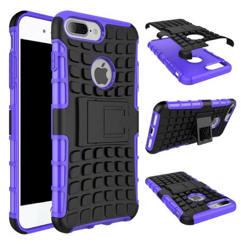 

For iPhone X Xs Hybrid Case Heavy Duty Durable Anti Shock TPU PC Robot Cases For iPhone 6 6S 7 7Plus 8 8Plus Armour Case