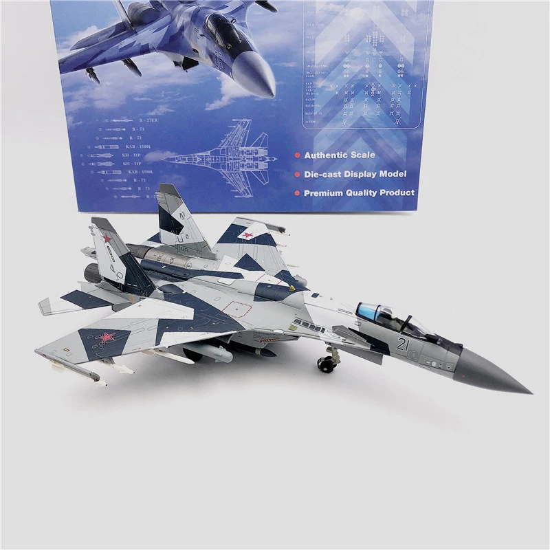 

Diecast 1/100 Scale Russia Airforce SU 35 Fighter Camo Color Air Force One Aircraft Plane Model Alloy Airline Toys Gift