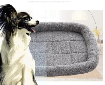 

Lamb Velvet Kennel Rectangular Pet Mats Winter Dog Mat Dog House Warm Cat Nest