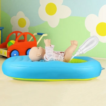 5 개 세트 휴대용 풍선 아기 접는 욕조, 어린이 세척 엉덩이 분지, 유아 샴푸, 머리 세척 트레이, 욕조, 핸드 펌프 포함