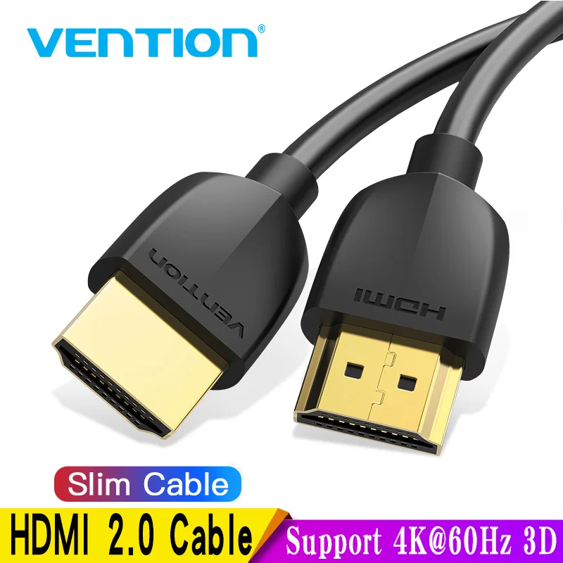 Кабель Vention HDMI тонкий в 2 0 HDR 4 k @ 60Hz для разветвителя удлинитель 1080P кабель PS4 HDTV