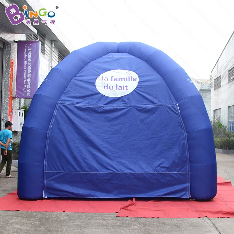 

NEWLY DESIGN 4x4mh inflatable blue spider tent air loading reserved four leg dome