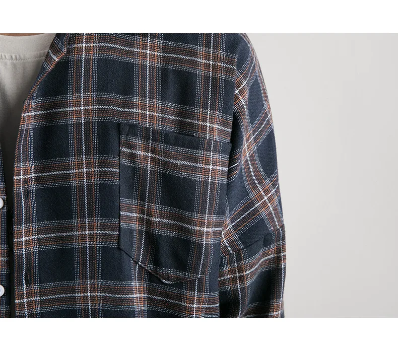 Мужская рубашка,, быстрая мода, осень, весна, chemise homme, повседневная, большой размер, длинный рукав, матовый рисунок, клетчатая рубашка для мужчин