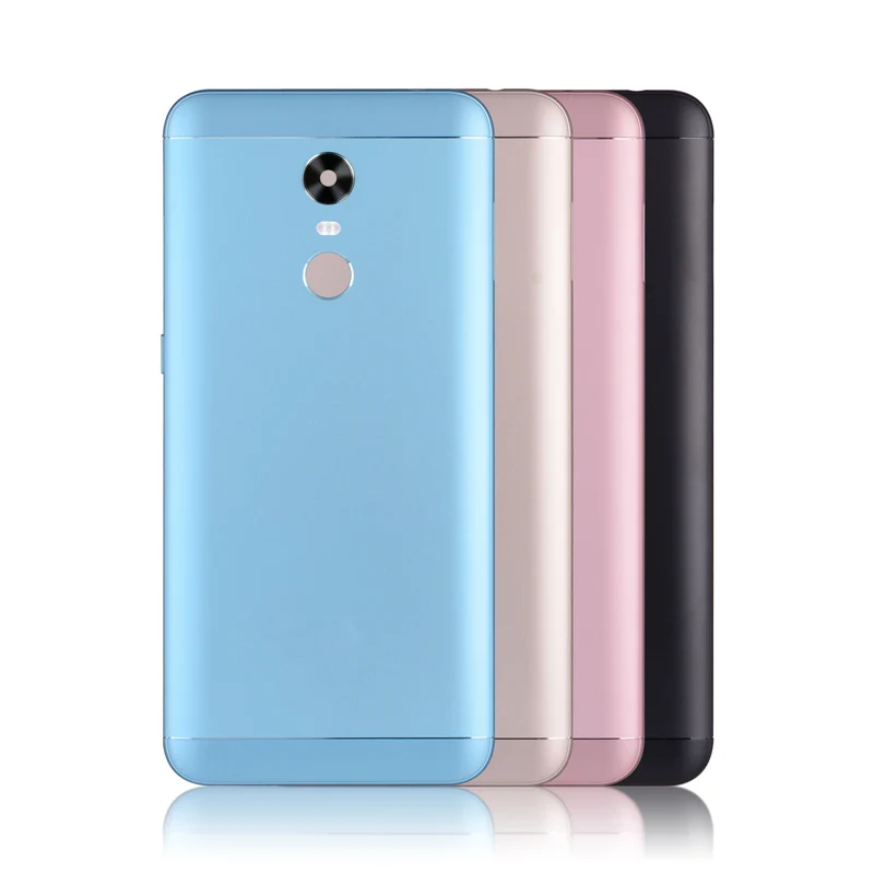 Задняя крышка корпуса для Xiaomi Redmi 5 Plus задняя крышка батарейного отсека с боковой кнопкой Замена объективов камеры