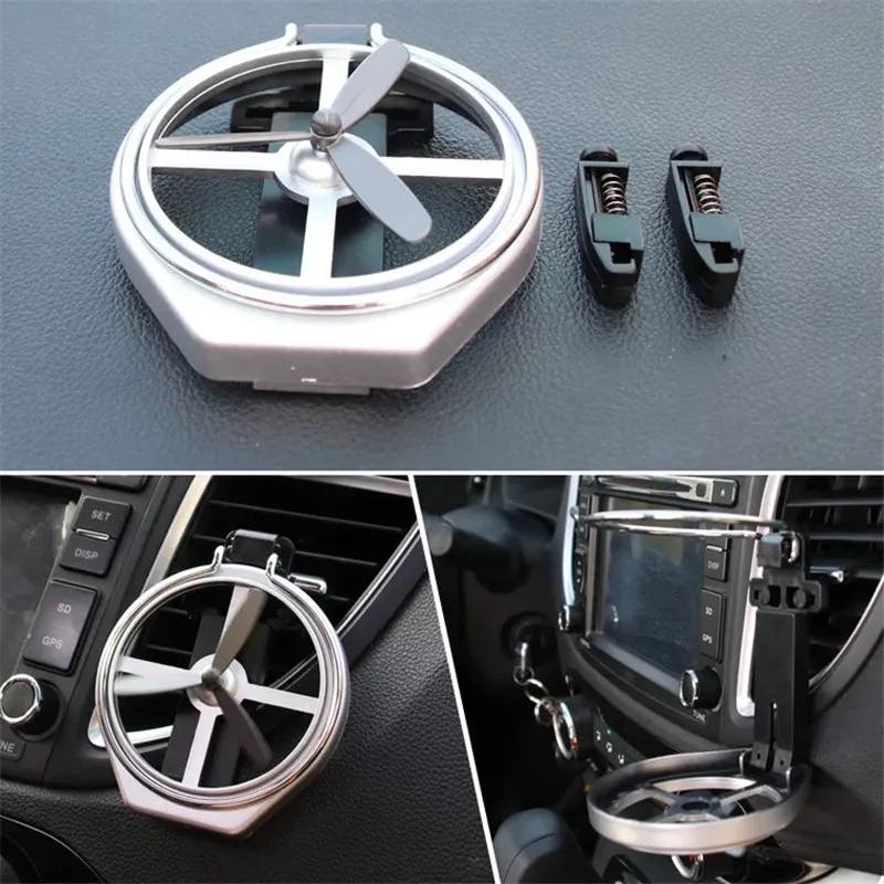 Car Cup Holder Foldable Car Bottle Drink Holder Air Vent Clip Air Conditioning Car Coasters Cupholder