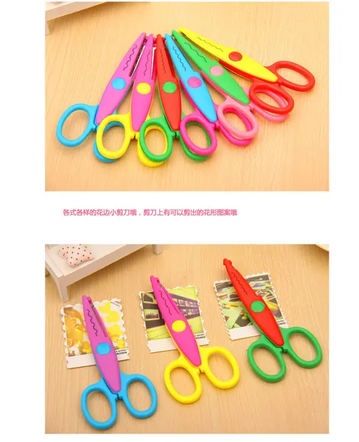 Craft Decorative Scissors Kids  Scissors Craft Scrapbook - 6pcs Paper  Craft Scissors - Aliexpress