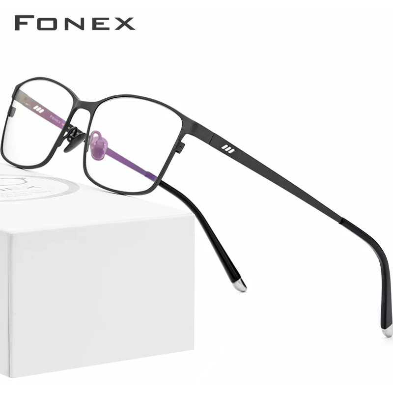 FONEX Мужские очки в титановой оправе от близорукости 8505|Мужские кадры| |