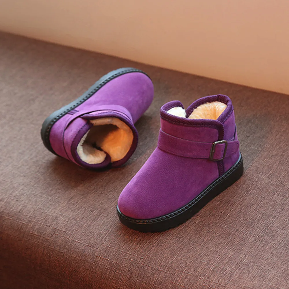 Tenis bebezapatilla deporte bebe; зимние ботинки для маленьких девочек; теплая однотонная повседневная обувь из флока на нескользящей подошве; deportivas bebe fille enfant; 1015