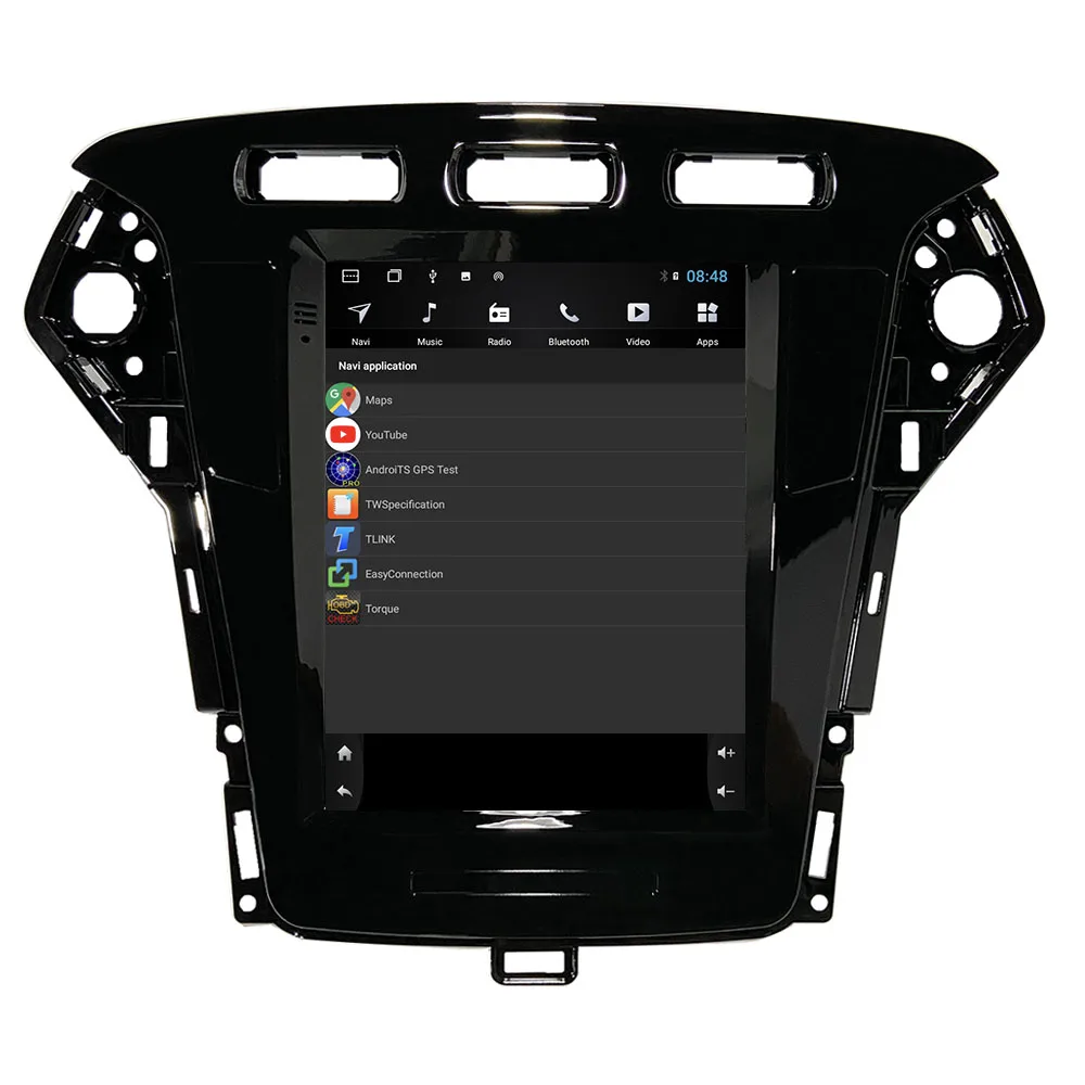 US $145.50 Android 10 Inch Vertical Screen Tesla Style Car Gps Multimedia Radio Bluetooth Navigation Player For Ford Mondeo 2011 2012 2013